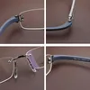 Bezszrame okulary okulary mężczyźni Mężczyzny Komputer komputerowe okulary optyczne rama Ultralight Movement Officles1123749