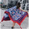 180x90cm new Summer Print Sciarpa di seta Sciarpa oversize in chiffon Donna Pareo Beach Cover Up Wrap Sarong Protezione solare Mantello lungo Donna shippin gratuito