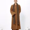 Этническая одежда ZanYing Мужская шелковая монашеская мантия из купро Традиционная свободная одежда ZYS2561277z
