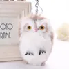 Imitation Rabbit Hair Keychain Owl Pendant Hair Ball Pendant Cute Animal Fur Bag Pendant Hair Ball Key Chain Keyring Jewelry