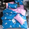 Conjuntos de ropa de cama 35 plantas 4 Uds. Juego de funda de cama para niña y niño, edredón para adultos, sábanas y fundas de almohada, edredón 2TJ-610181