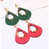 Bohemen Houten Dangle Oorbellen 2020 Mode-sieraden Groen / Zwart Houten Verklaring Oorbellen BOHO EARRING ACCESSORIOS MUJER