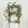 Kunstmatige rozenwijnbloem rotan kunstmatige bloem zijden bloem voor aircondition kanaal decoratie slinger en thuis ornament