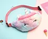 Unicorn Fleece Waist Bag Kids Belt Fanny Pack Beach Bag Student Teenager High Quality Purses Sports Boys Girls Outdoor Cosmetic Winter Bag