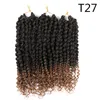 Lans 14 Inch Bomb Twist crochet hair 75g/pcs Braiding Hair Passion Spring Twists Hair Curly Ends 18 Strands/pack LS26Q