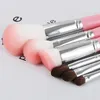 Alta calidad 10pcs del maquillaje del sistema de cepillos con la Fundación Cilindro Polvo Colorete Delineador de ojos sombra de ojos del labio de fusión del contorno compone las herramientas de pincel