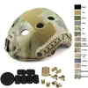 Tactical Airsoft PJ Fast Helmet Outdoor Equipment Paintabll Shooting Head Protection Gear ABS Simple Version No01-010