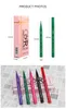 Qibest 12 Couleur Eyeliner Liquide Imperméable Facile À Porter Maquillage Mat Eye Liner Bleu Rouge Vert Blanc Or Marron Eyeliner 120pcs / lot DHL