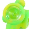 Pipa da fumo da 4,4 "Pipa Sherlock Cucchiaio in silicone Tubi manuali per olio con ciotola in vetro Narghilè portatile infrangibile resistente al calore