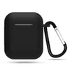 For Apple Airpods Silicone Case Soft Ultra Thin Protector Cover Sleeve Pouch With Anti-lost Buckle for Air pods Earphone Case