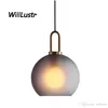 Clear Frosted Glass Pendant Lamp Global Cylinder Suspension Lighting Bedroom Hotel Cafe Affordable Luxury Hanging Light