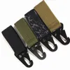 Outdoor Gadgets Alta Resistência Hanging Buckle 4 cores Olécrano Hooks Belt Chaveiro Nylon Tactical Backpack Carabiner