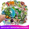 50 stks / pak Leuke Dinosaurus Grappige Stickers Koffer Koelkast Gitaar Skateboard Kinderen Graffiti Waterdichte Sticker Kids Toy