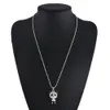 Nouvelle Mode Jolie Émail Strass Panda Argent Pendentif Collier Femmes Cristal Accessoires Pull Colliers Bijoux 50 cm