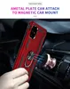 Armour Dual Layer Case 360 ​​Degree Roterande metallringhållare Kickstand Stötskyddad Skydd för Samsung Galaxy A51 A71 A81 A91 A11 A41 A21 A01