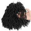 Boho Goddess Locs Synthetic Straight 1B BUG 12 inch Faux locs 18 Crochet braiding Hair Europe United States Black Woven Hair