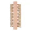 Brosse à ongles en poils de sanglier naturels, brosse à main avec manche en bois, brosse de nettoyage sale, Massage Spa