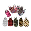 30 ml 10.3x6cm Party Favor Neopreen Hand Sanering Alcohol Soap Fleshouder met sleutelhanger tassen Key Rings