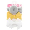 3pcs/set Baby Girls Knot Ball Donut Headbands Bow Turban Headwrap Infant Hairbands Hair Accessories For Toddlers Photo Props