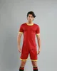 Maillots de football personnalisés en plein air avec short d'entraînement Jersey Maillots d'équipe personnalisés Shorts yakuda uniforme de football entraînement exercice de fitness