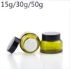 Slanted Shoulder Glass Cream Bottles 15g 30g 50g Cosmetic Jars Hand Face Packing Bottles 300Pcs Lot Free DHL Shipping