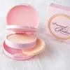 Cipria pressata innescata e senza pori Doppio strato con finitura opaca a sbuffo Pelle Flawless Smooth Textured Face Compact Cake Powders Makeup