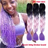 Xpression braiding hair synthetic hair weave JUMBO BRAIDS bulks extension cheveux 24inch ombre blue blonde grey color crochet pink5424083