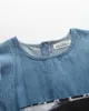 Grote Meisjes Jurk 3D Gedrukt Korte Mouw Denim Jurk Zomer Meisjes Jurken Kids Designer Kleding Meisjes Kinderkleding Z11