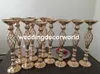Gold flowercheap sale candle holder arrangement stand for table wedding centerpieces decor0797
