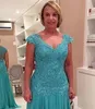 Élégant col en V sans manches une ligne mère de la mariée robe de marié en mousseline de soie formelle robe de soirée de mariage grande taille vestido de madrinha