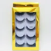 5Pairs Mixed Style Fake 3D Mink Hair Eyelashes False Eye lashes Handmade Natural Long Eyelash Fluffy Reusable 6d free ship