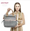 Striped Diaper Handbag Multifunction Large Capacity Nappy Mummy Bags Maternity Stollers Nursing Shoulder Bags Organizer Outdoor O_OOA6933