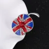 Fournitures de fête d'événement ton or blanc strass cristal britannique drapeau britannique coquelicot Union Jack broche jour du Souvenir broches