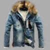 Men039s Down Parkas Winter Jackets Men Hip Hop Fur Collar Thick Fleece Warm Coat Mens 2021 Male Vintage Pockets Slim Jeans De8297256