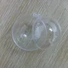 40pcs 4/5/6/9cm Decorações de Natal transparente de plástico transparente de plástico pode abrir plástico Bauble Bauble Gift T200117