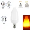 LED Chama Lamp E27 E26 B22 E14 E12 Light Bulb Chama Efeito Fogo Lâmpadas cintilação Emulação 3W 5W 7W Decor LED Lâmpada AC85-265V