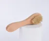 100PCs Natural Boar Borstles Facial Borste Dry Skin Bath Spa Borste Ta bort död hud Rub Face Nail Brush