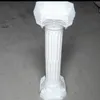 2pcs/lot Fashion Wedding Props Decorative Artificial Hollow Roman Columns White Color Plastic Pillars Road Cited Party Event