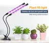 Tre belysningslägen Full Spectrum LED Grow Lights Clip Type Plant Grow Lamp Timed Loop Stepless Dimming Färgväxt Växtlampa LED005