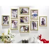 9 pezzi cornici da parete Po Frame Set 7 pollici Creative Wedding Po Series Cornici familiari per foto Decorazione della parete 20188123686