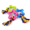 Knoop Interaction Pet Dog Interactive Toy Chewing Pentagram Natuurlijke Rubber Duurzame Vorm Kleine Dog Training Chewing Play GB246