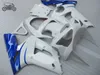 Customize Chinese Fairing kit for Kawasaki ZX 6R 636 Ninja 03 04 ZX-6R ZX636 2003 2004 ZX6R blue white road racing motorcycle fairings