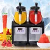 2 Tank Dondurulmuş İçecek Rüşvet Rüşvet Yapma Makinesi Suyu Smoothie Maker 2 * 2.5L