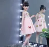vestido 2020 borboleta novo verão da menina princesa das crianças coreano saia bordados super-ocidental malha saia tutu WY653