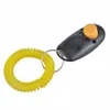 Pet Cat Dog Training Clicker Plastic New Dogs Trainer Too Adjustable Sound Key Chain Dog Whistle YQ01380