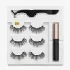 Hot 5 Magnet Eyelash Magnetic Flytande Eyeliner Tweezer Set Falska ögonfransar Långvariga Eyelash Extension Makeup Tool