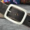 Stainless Steel Belt Buckle Mens Belts Luxury Super Thick Genuine Leather Belt Ceinture Belts Men Leather Waist Belt SBT0002 T200615