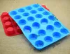 DIY silicone cupcake Mold 24 cups creative cake Mould non-stick 4 colors cupcake modelling tools