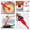 3pcs silicone spatule ensemble gâteau crème spatule spatules plates mélange pâte grattoir brosse beurre mélangeur brosse cuisine outil de cuisson VT1756