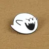 Cartoon Lapel Pin Boo Ghost Enamel Broszki Gra Pins Denim Torba Buckle Button Badge Punk Biżuteria Prezent Dla przyjaciół